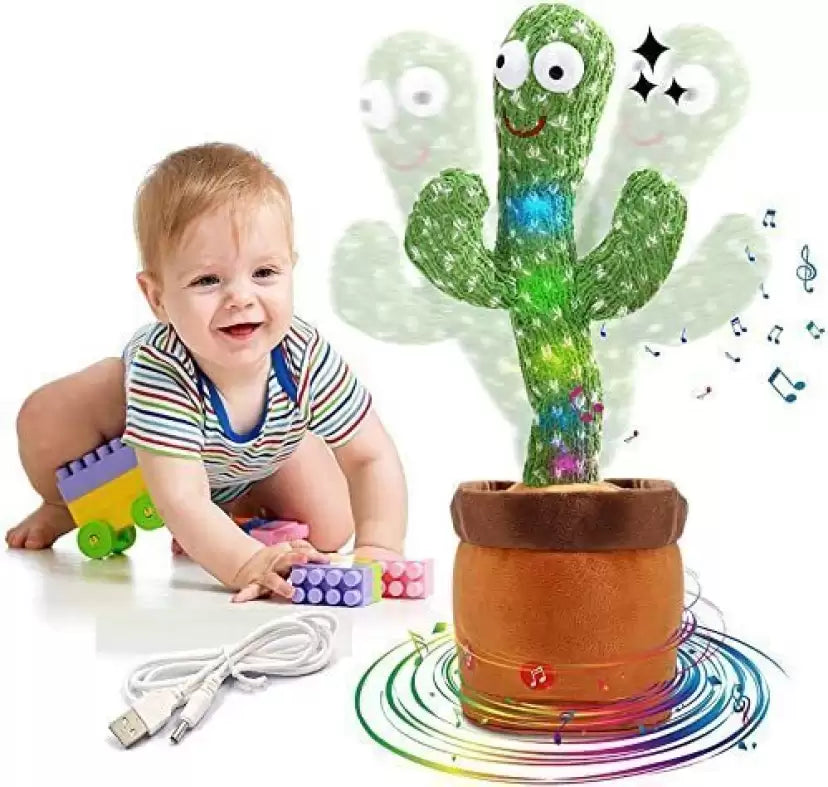 Interactive Plush Dancing Cactus Toy - Electric Drive Set for Kids (1 Pc) 🌵🎶