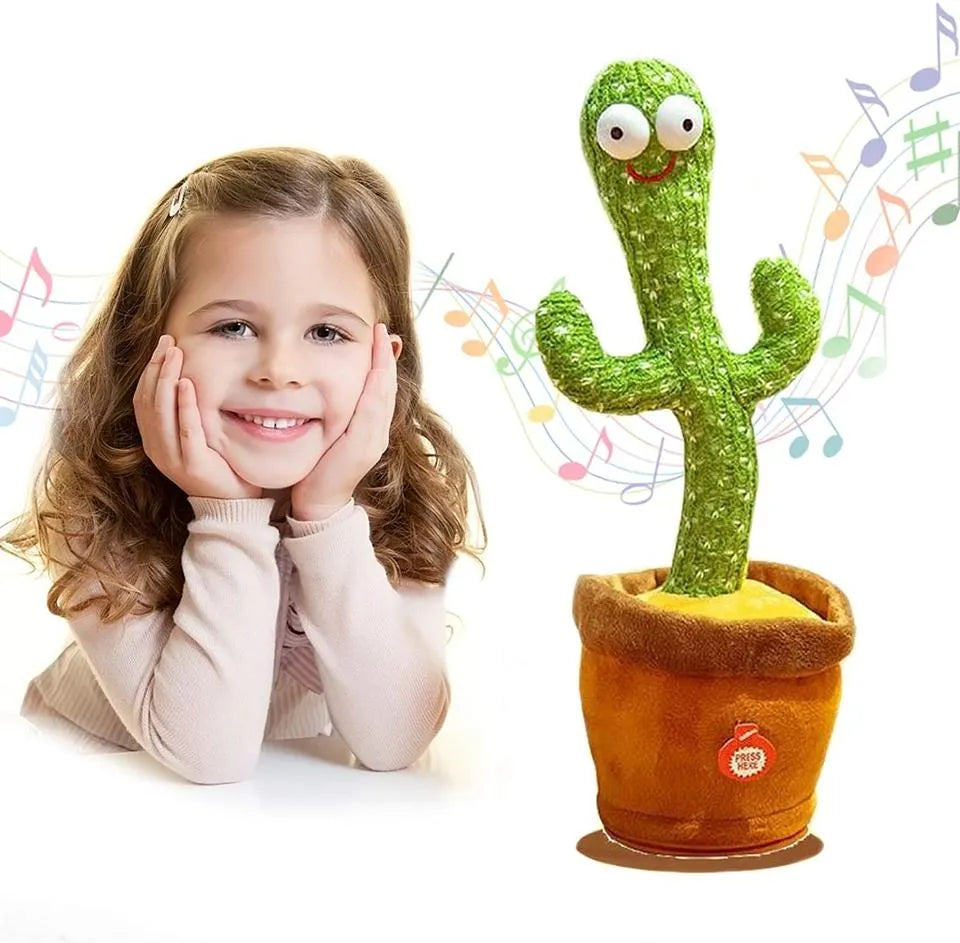 Interactive Plush Dancing Cactus Toy - Electric Drive Set for Kids (1 Pc) 🌵🎶