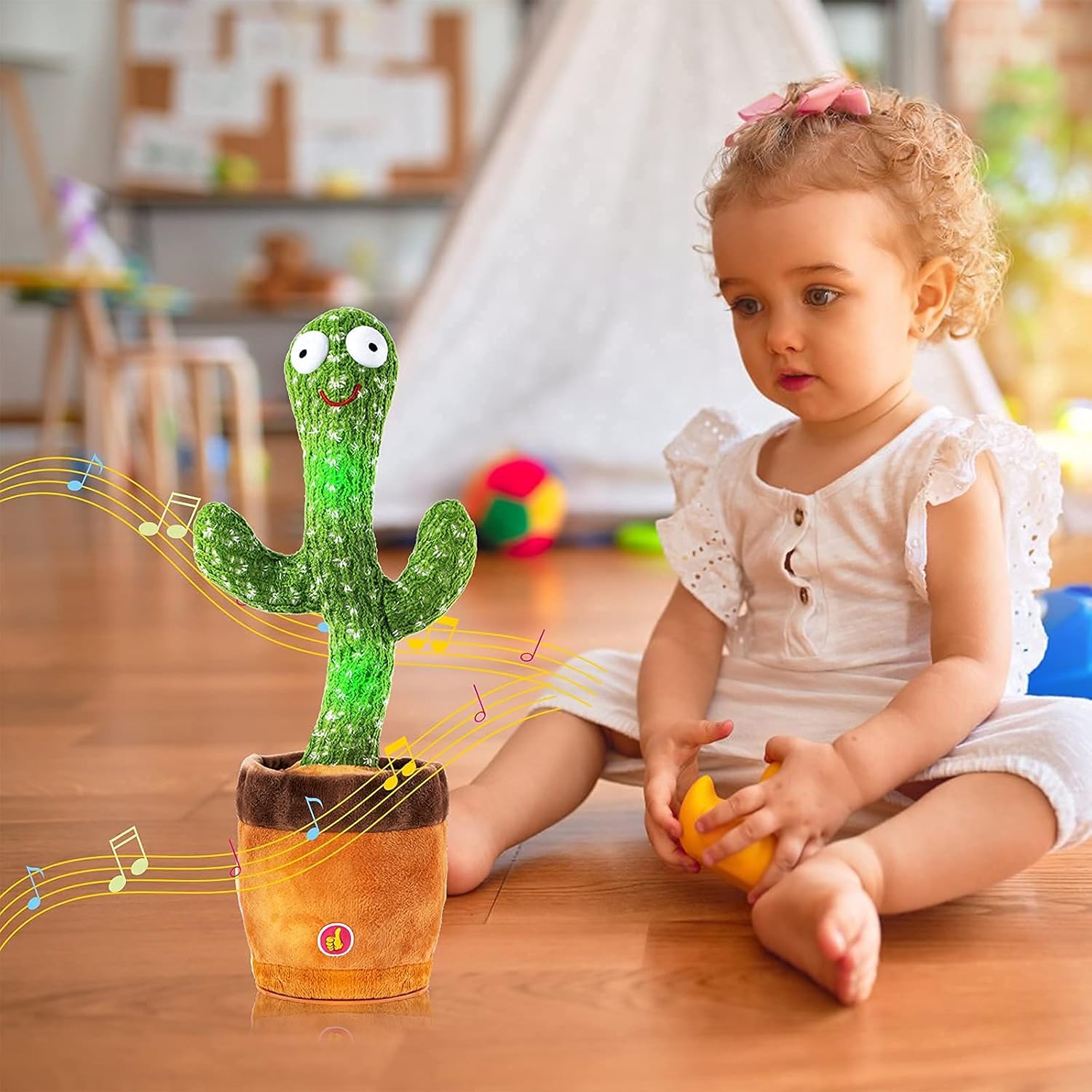 Interactive Plush Dancing Cactus Toy - Electric Drive Set for Kids (1 Pc) 🌵🎶