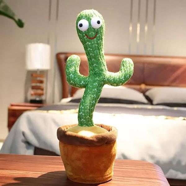 Interactive Plush Dancing Cactus Toy - Electric Drive Set for Kids (1 Pc) 🌵🎶