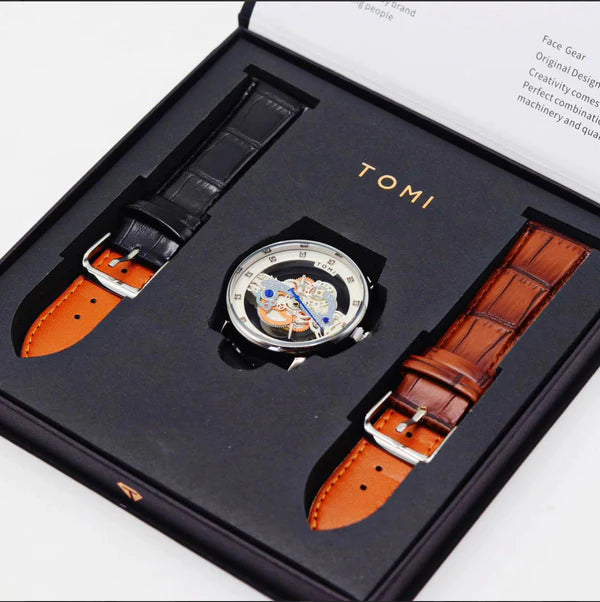 TOMI T-102 Dual Strap Luxury Watch